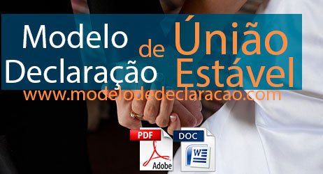 Modelo de Declaração de União Estável - Exemplos para download!